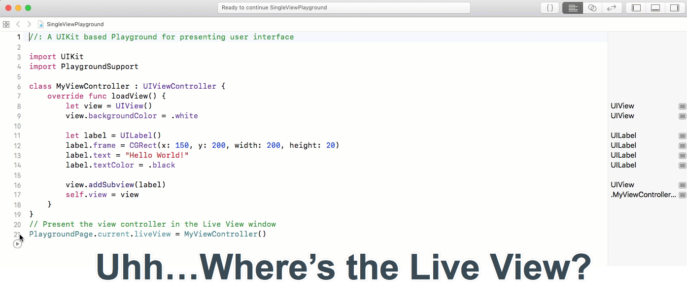 Where’s the Live View?