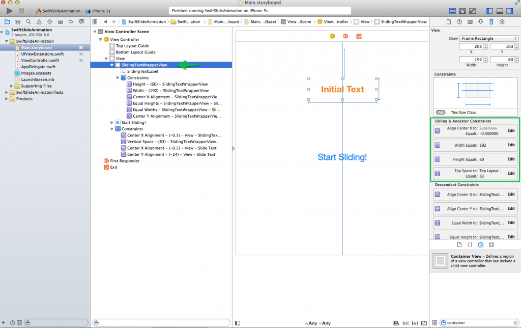 Wrapper View Constraints