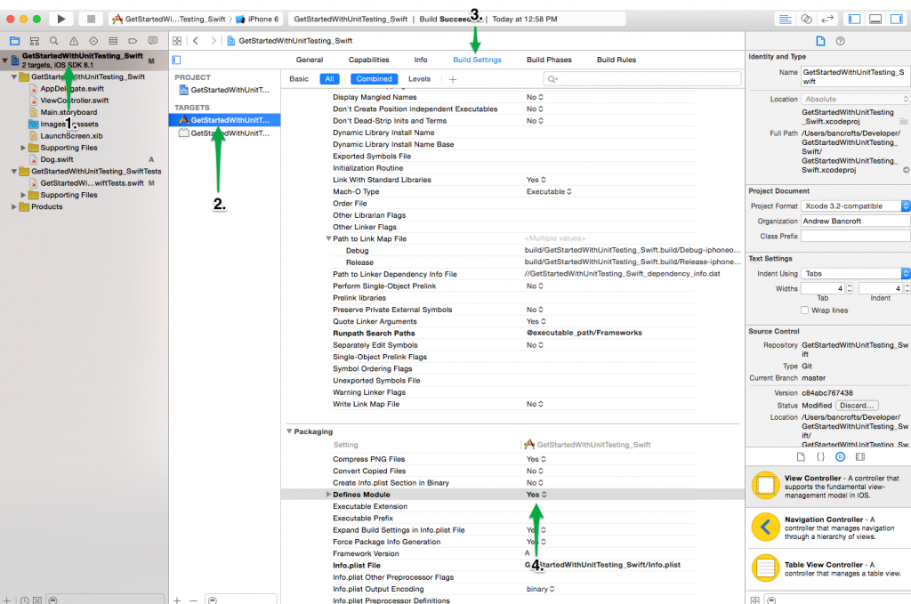 Build Settings - Defines Module