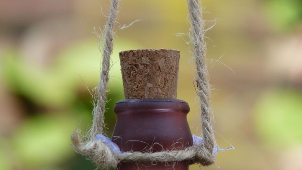 Bottle with cork